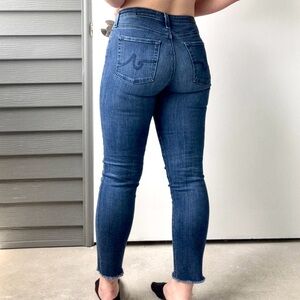 AG Dark Blue Skinny Ankle